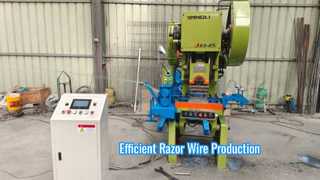 Machine de barbelé de rasoir de 5 bandes